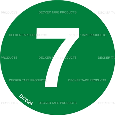 DL6957 CIRCLE LABEL # 7 2